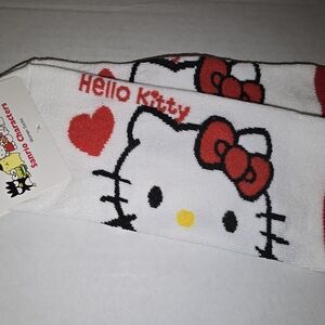 Sanrio Hello Kitty Socks White Red Iconic Design